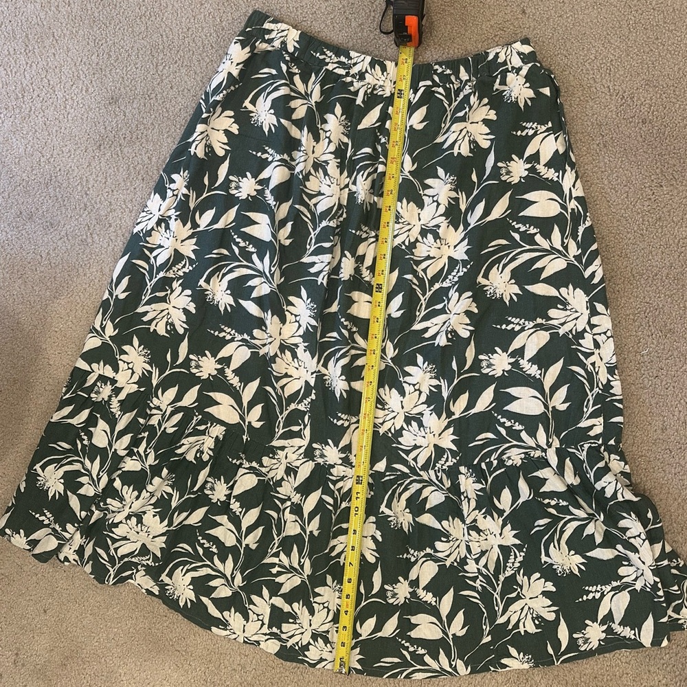 Abercrombie & Fitch Green Floral Maxi Skirt - Picture 6 of 7